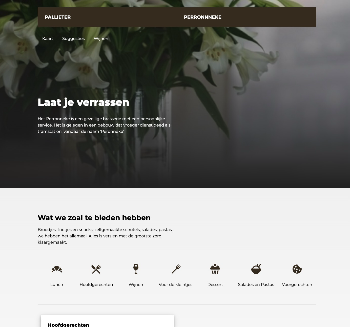 Screenshot of Perronneke website